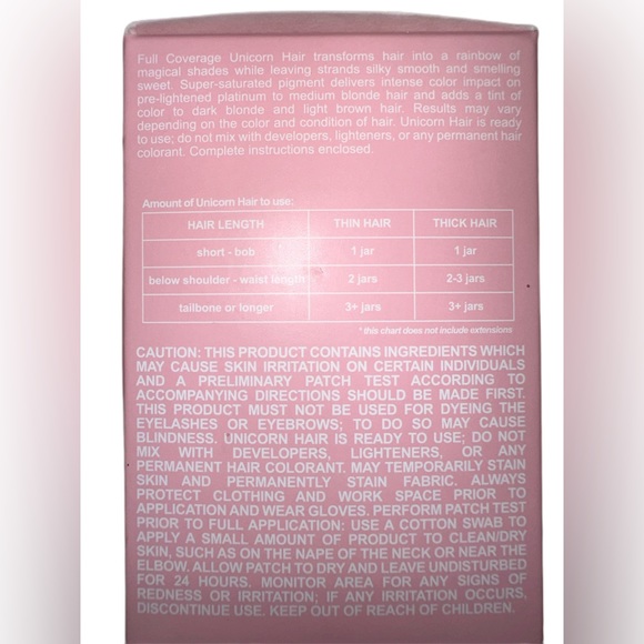 Lime crime semi-permanent Unicorn full coverage hair color: Valentine - Picture 2 of 7